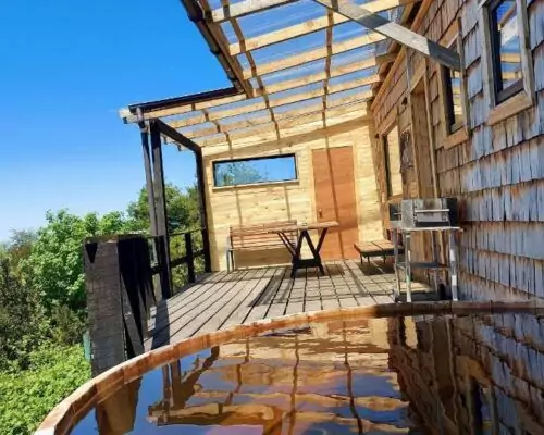 cabanas con tinajas en castro casa puente de chiloe 1