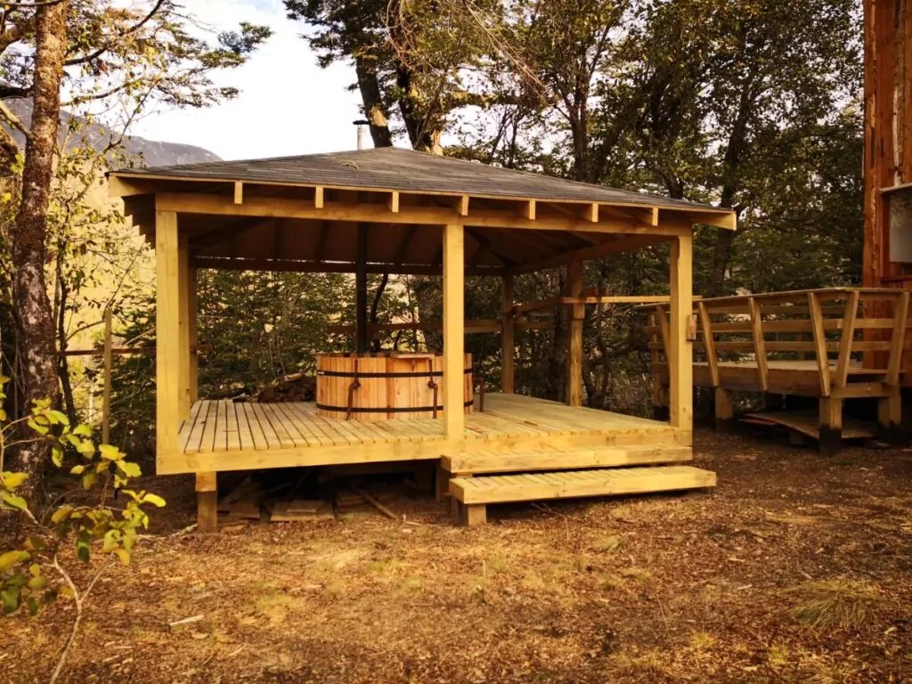 cabanas con tinajas en curarrehue lodge palguin alto 1