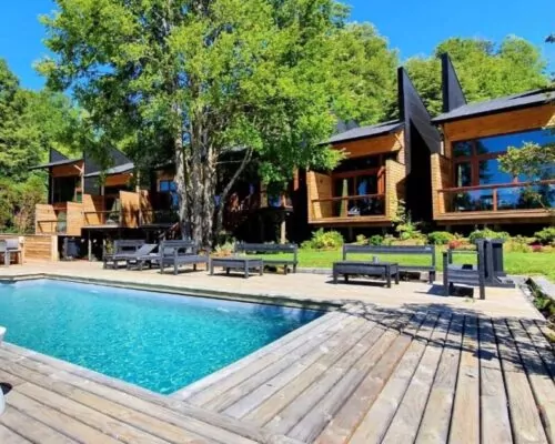 cabanas con tinajas en curarrehue ni newen lodge 3