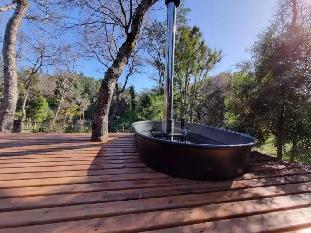 cabanas con tinajas en lago lanalhue del bosque 1